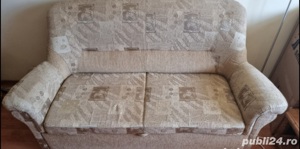 Canapea extensibilă , 2 locuri, topper  contra cost - imagine 4