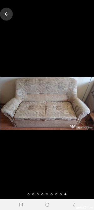 Canapea extensibilă , 2 locuri, topper  contra cost - imagine 3