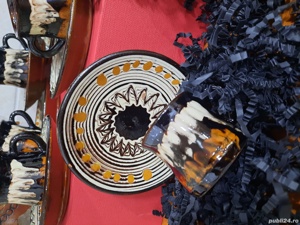 Set  ceramică Horezu 6+6   - imagine 4