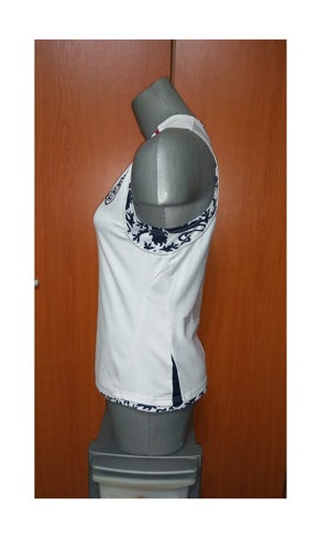 Bluza/ Tricou Umbro England alb/bleomarin fara maneci, tematica UK, M - imagine 4