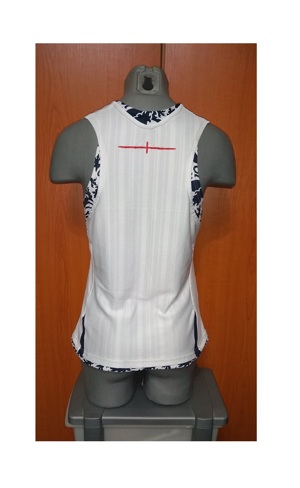 Bluza/ Tricou Umbro England alb/bleomarin fara maneci, tematica UK, M - imagine 5