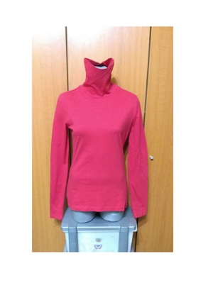 Bluza/ Maleta/ Helanca rosie F&F UK, bbc ,guler inalt , M - imagine 7
