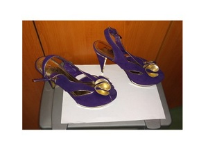 Pantofi/Sandale Anne Michelle UK elegante ,mov, toc inalt - imagine 8