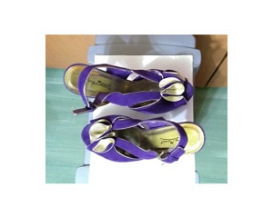 Pantofi/Sandale Anne Michelle UK elegante ,mov, toc inalt - imagine 6