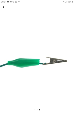 Cabluri cu cleme de testare electrice,5 culori,lungime 48cm,set 10 bucati - imagine 2