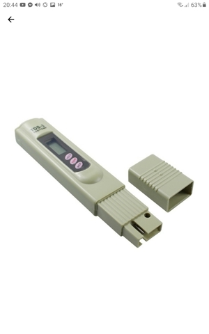 Tester de puritate a apei.Este un aparat de masurare al gradului de puritate a apei,nou. 