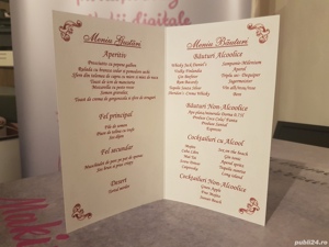 Invitatii de nunta si botez, plicuri de bani, meniuri - imagine 7