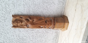 Statueta sculptata lemn india