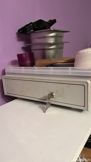 Vand rafturi diferite marimi, sertar pt bani tabla reclama - imagine 2