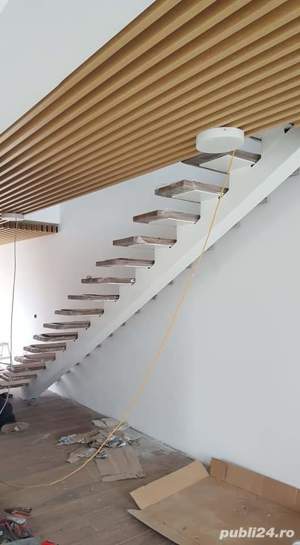 Scari metalice cu trepte lemn masiv - imagine 9