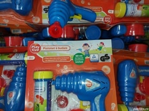Pistol baloane sapun lichid 60 ml inclus.  Lichid masina baloane colorate 500 ml - imagine 2