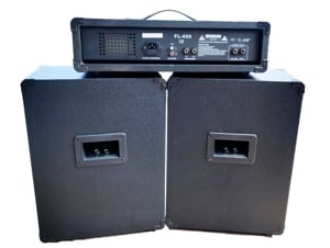 Mixer amplificat Hy-X-Amp FL-400 + 2 boxe pasive 200W+200W