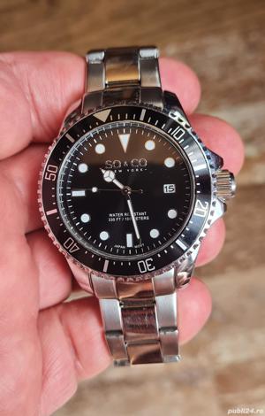 SO&CO New York/Ceas timer cu o coroana contrastanta Yacht, funcțional, păstrat bine