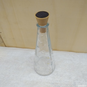 sticla decorativa IKEA Emma Dafnas sticla conica 250ml cu licurici lampa solara - imagine 2