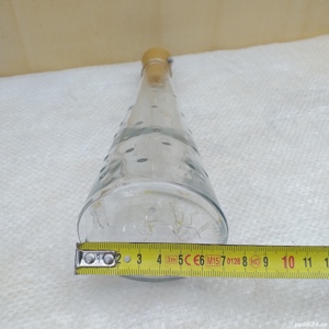 sticla decorativa IKEA Emma Dafnas sticla conica 250ml cu licurici lampa solara - imagine 4