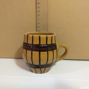 veche cana lut forma butoias ceramica rustic traditionala - imagine 4