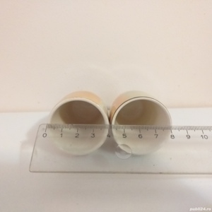 vechi pahar tarie romanesc, ceramica pahare mici portelan sidefat - imagine 3