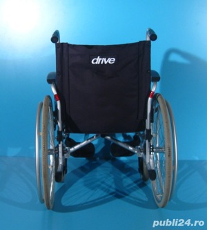 Scaun cu rotile din aluminiu Drive / latime sezut 48 cm - imagine 6