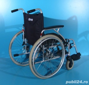 Scaun cu rotile din aluminiu Drive / latime sezut 48 cm - imagine 5