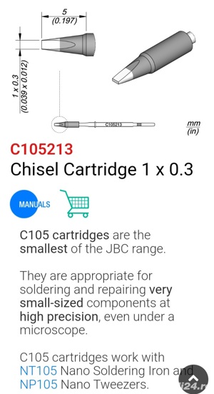 Varf statie de lipt JBC C105 - imagine 3