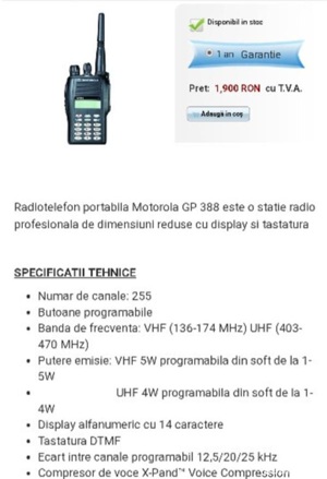 Vând stație taxi motorola gp 388 - imagine 9