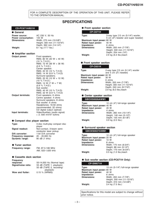 SHARP CD-PC651 CD changer, double deck, tuner, amplifier 5.1 - imagine 5