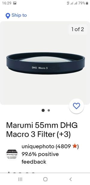vind filtre  Marumi 55 mm noi Japan