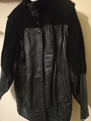 Geaca din piele model deosebit