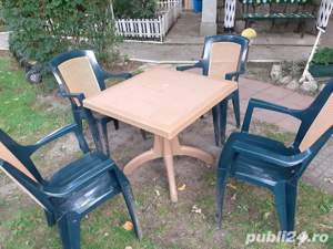 9 seturi de mese cu 4 scaune plastic dur - imagine 4