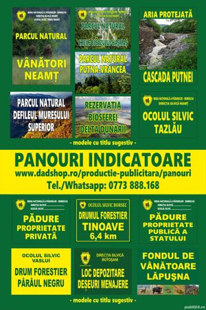 Panouri Silvice - Propagandă/Avertizoare/Indicatoare - imagine 3