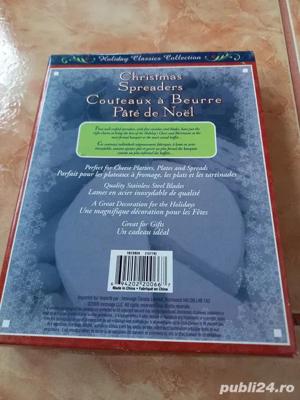 ANIVERSARI,produse originale,seturi colectie,Furculite OTEL INOX si STICLA,si set CRACIUN SPREADERS - imagine 8