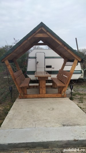 Foișor gradina lemn masiv 10-12 persoane, urgen - imagine 2