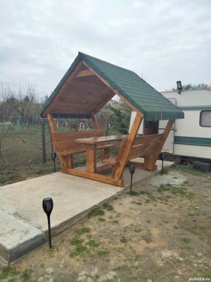 Foișor gradina lemn masiv ptr 12 persoane - imagine 2