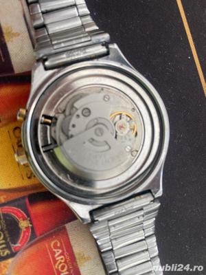 Ceas Orient mare cadran negru automatic bitone Japan - imagine 4