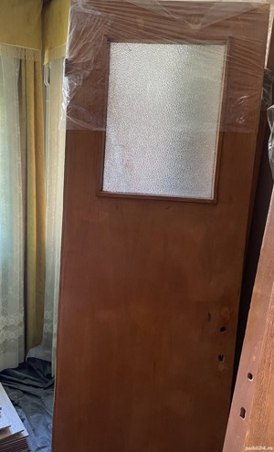 vand usi de interior si de exterior, aspect lemn cu broasca - imagine 4