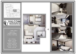 Valcom Residence Bartolomeu, 1,5 camere, terasa 4.03mp,  Comision 0% - imagine 6