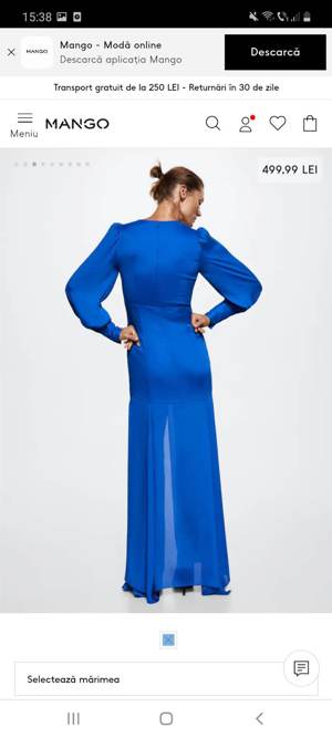 Rochie lungă cu șliț - imagine 6