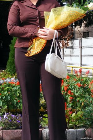 Pantaloni dama maro - 48 