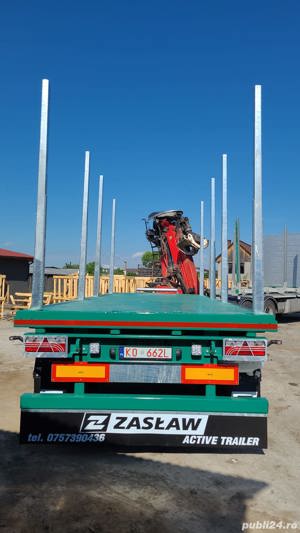 Remorci forestiere ZASLAW- cu platforma si racoante - transport lemn - OFERTĂ SPECIALĂ 2025 ! - imagine 10
