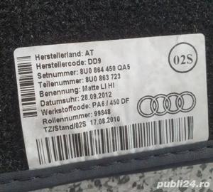 Covoras / Covorase presuri fata + spate mocheta textil Audi Q3 An 2012 - imagine 5