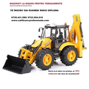 Diploma Masinist la masini pentru terasamente