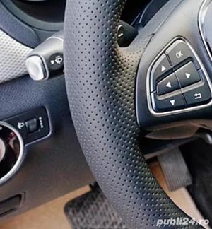 Husa piele volan perforat Mercedes Vito V W447 , A, C class / B class - imagine 3