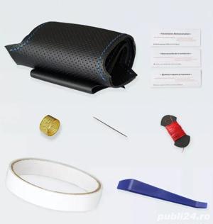 Husa piele volan perforat Mercedes Vito V W447 , A, C class / B class - imagine 5