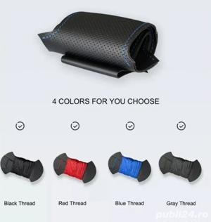 Husa piele volan perforat Mercedes Vito V W447 , A, C class / B class - imagine 4