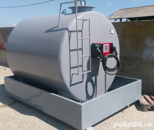 Bazin depozitare motorina 3000 litri cu pompa Piusi