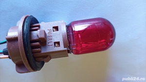 Bec stop T20  21/5w  roșu cu suport - imagine 3