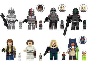 Set 8 Minifigurine tip Lego Star Wars cu Satine Kryze + Microfigurine