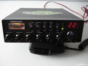 Super statie CB Radio President ROBERT 4Watt- 10Watt + antena 1,6m - imagine 5