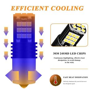 Set 2 becuri stop cu led T20 21/5w noi - imagine 3