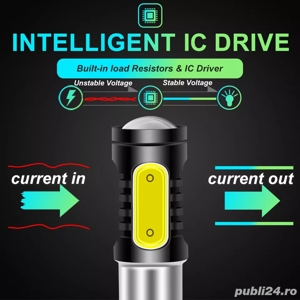 Bec stop led T20  21/5w rosu - imagine 3